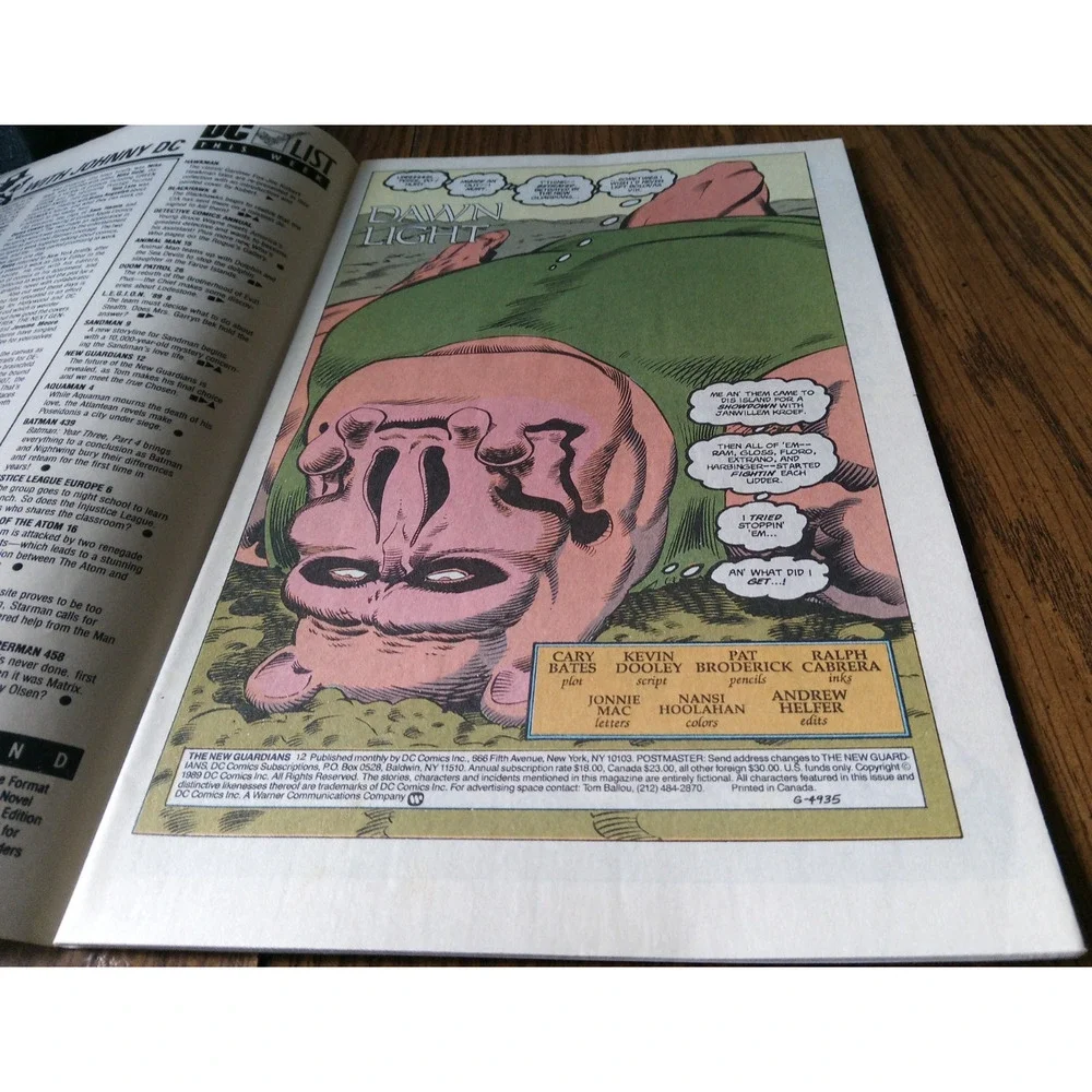 The New Guardians #12 (September 1989 DC Comics)